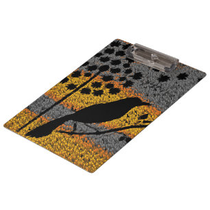 Porte-bloc Un oiseau parmi les plumes