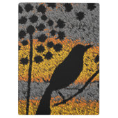 Porte-bloc Un oiseau parmi les plumes (Dos)