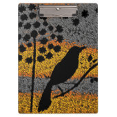 Porte-bloc Un oiseau parmi les plumes (Devant)