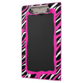 Porte-bloc Un porte - bloc rose et blanc d'impression de (Gauche)