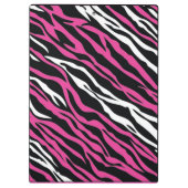 Porte-bloc Un porte - bloc rose et blanc d'impression de (Dos)