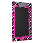 Porte-bloc Un porte - bloc rose et blanc d'impression de (Swatch)