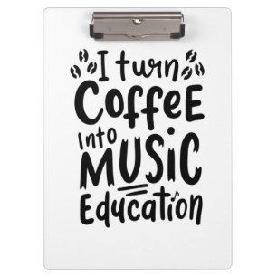 Porte-bloc Un Professeur De Musique Transforme Le Café En Édu