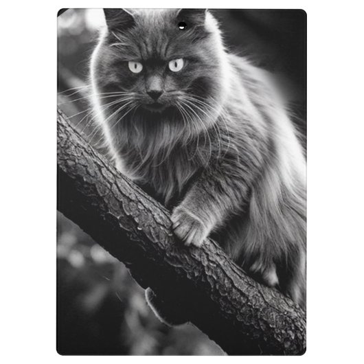 Porte-bloc Un Regard Hantant D'Un Chat De Nuit (Dos)