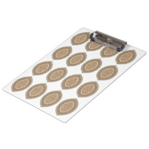 Porte-bloc Un tapis rectangulaire avec un motif géométrique c