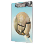 Porte-bloc Un vaisseau spatial qui traverse une planète (Gauche)