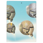 Porte-bloc Un vaisseau spatial qui traverse une planète (Dos)