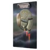 Porte-bloc Un vaisseau spatial qui traverse une planète (Gauche)