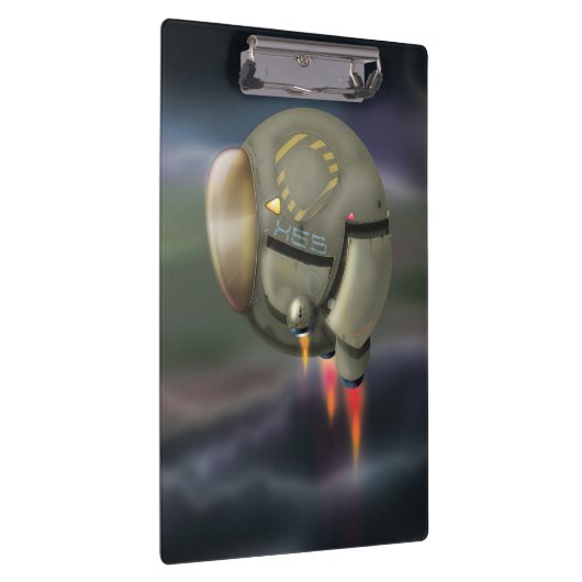 Porte-bloc Un vaisseau spatial qui traverse une planète (Swatch)