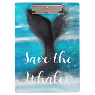Porte-bloc Une baleine - Sauvez les baleines