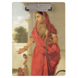 Porte-bloc Une fille de danse indienne avec un narguilé, 177