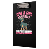 Porte-bloc Une fille qui aime Dachshund (Gauche)