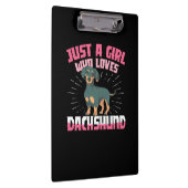 Porte-bloc Une fille qui aime Dachshund (Swatch)