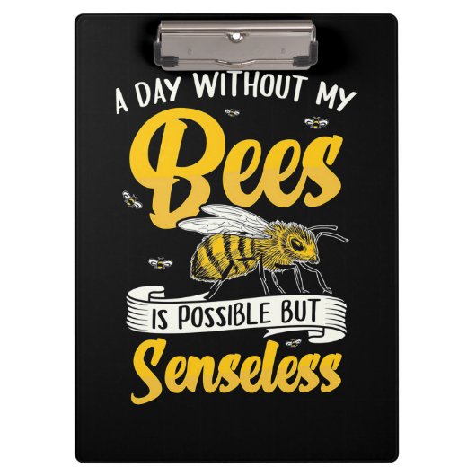 Porte-bloc Une journée sans mes abeilles (Devant)