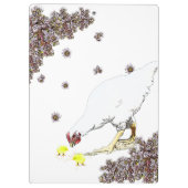 Porte-bloc Une poule et des poussins (Dos)