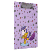 Porte-bloc Unicorne florale mignonne et simple violet (Swatch)