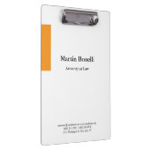 Porte-bloc Unique Classique Simple Orange & Blanc (Swatch)