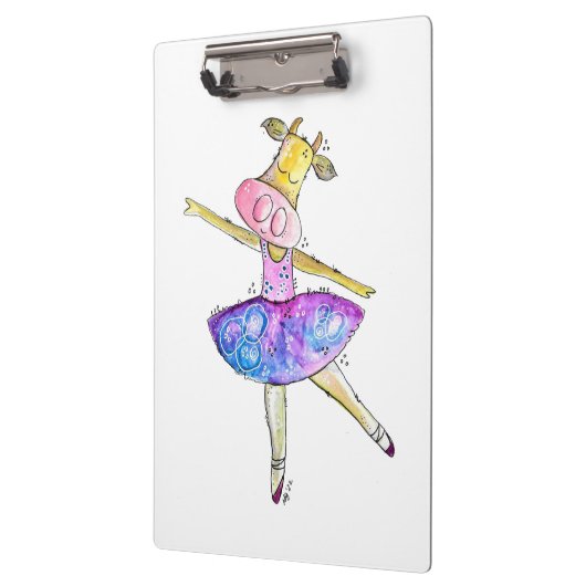 Porte-bloc Vache blanche mignonne (Gauche)