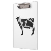Porte-bloc Vache Noir et Blanc Silhouette (Gauche)