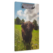 Porte-bloc Vache noire pâturage vert champ soleil (Swatch)