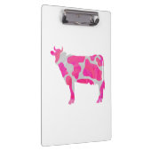 Porte-bloc Vache rose chaud et blanc Silhouette (Swatch)