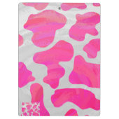 Porte-bloc Vache rose et blanc chaud (Dos)