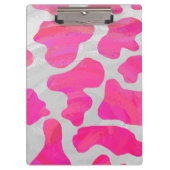 Porte-bloc Vache rose et blanc chaud (Devant)