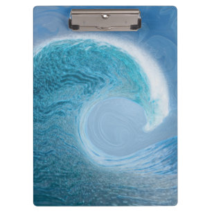 Porte-bloc Vague Bleue Artistique