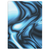 Porte-bloc Vague de soie bleue (Dos)