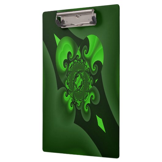 Porte-bloc Vague Spirale Vert Foncé Et Lime (Gauche)