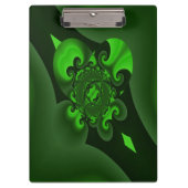 Porte-bloc Vague Spirale Vert Foncé Et Lime (Devant)