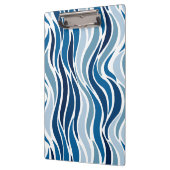Porte-bloc Vagues abstraites en bleu (Gauche)