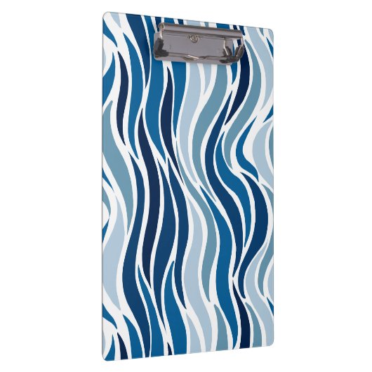 Porte-bloc Vagues abstraites en bleu (Swatch)