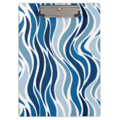 Porte-bloc Vagues abstraites en bleu (Devant)