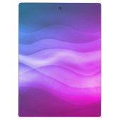 Porte-bloc Vagues Abstraites modernes violet brillant (Dos)
