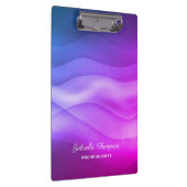 Porte-bloc Vagues Abstraites modernes violet brillant (Swatch)