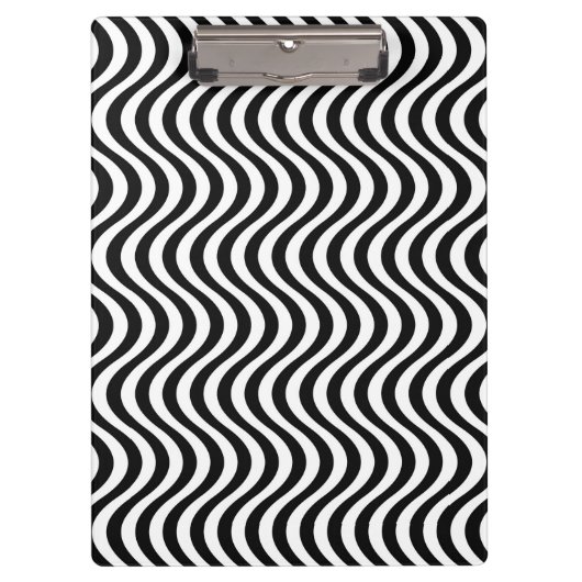 Porte-bloc Vagues noires et blanches (Devant)
