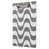 Porte-bloc vagues noires et blanches en pavé portugais (Gauche)