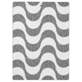 Porte-bloc vagues noires et blanches en pavé portugais (Dos)