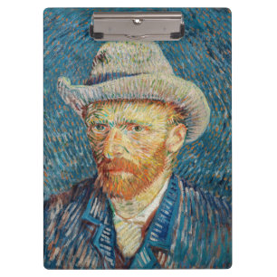 Porte-bloc Van Gogh - Autoportrait avec un Casquette gris