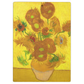 Porte-bloc Van Gogh Quinze Tournesols Dans Un Vase Art (Dos)