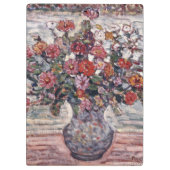 Porte-bloc Vase de fleurs, Zinnias de Maurice Prendergast (Dos)