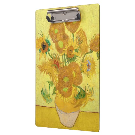 Porte-bloc Vase with fifteen sunflowers by Vincent Van Gogh (Gauche)