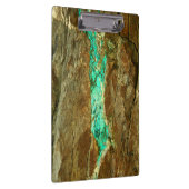 Porte-bloc Veine naturelle de turquoise dans la pierre brune (Swatch)