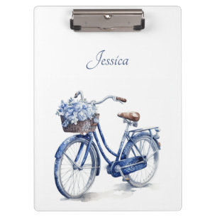 Porte-bloc Vélo en Delft Blue personnalisable