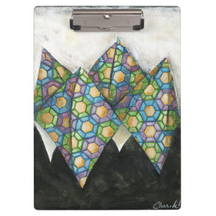 Porte-bloc Vendeur Origami Fortune sur papier géométrique