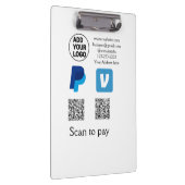 Porte-bloc Venmo paypal scan pour payer ajouter q r code logo (Swatch)