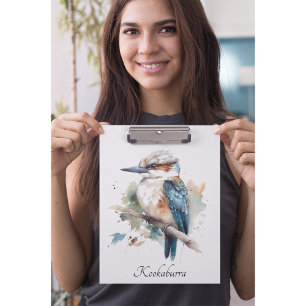 Porte-bloc Véritable Kookaburra Bleu, personnalisé