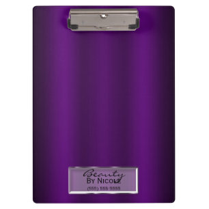 Porte-bloc Vernis Violet Élégant Chic Luxueux Personnalisé