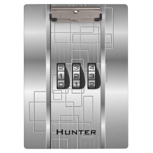Porte-bloc Verrouillage de code haute technologie Silver